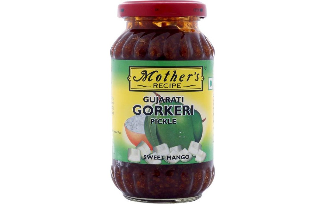 Mother's Recipe Gujarati Gorkeri Pickle   Glass Jar  350 grams